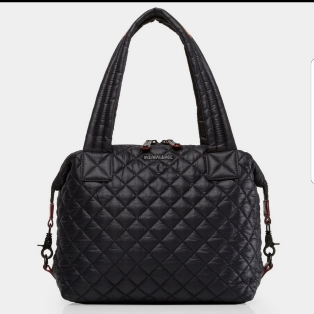 MZ Wallace Quilted Tote Bag in Black